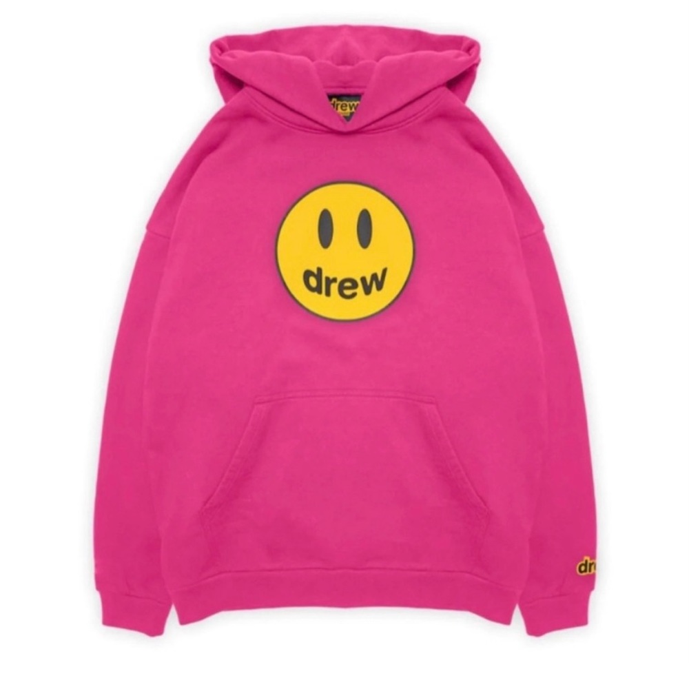 Hot pink drew hoodie